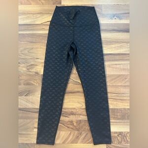 Balance Collection Black Heart Pattern Leggings